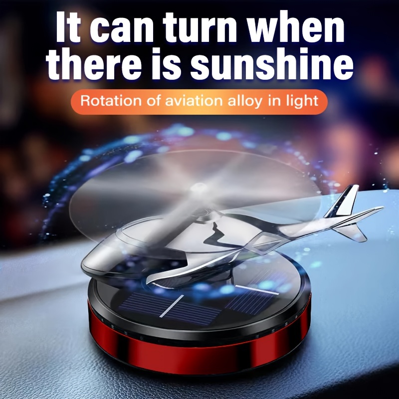 Solar powered Helicopter Car Air Freshener Creative Auto - Temu