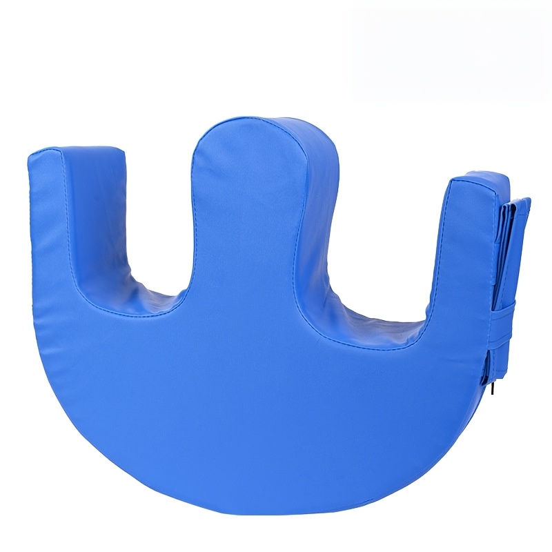 1pc Premium Bedroll Pillow - Support For Bedridden Patients, Ergonomic Spine Relief, Durable & Stain-resistant Blue Fabric