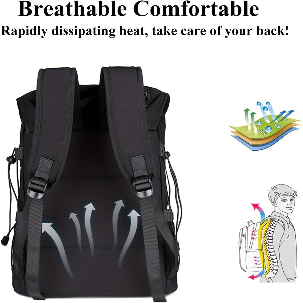 vintage laptop backpack for men women 30l water resistant college backpack fits 15 6 inch computer and laptop casual backpack for work   Product details 0