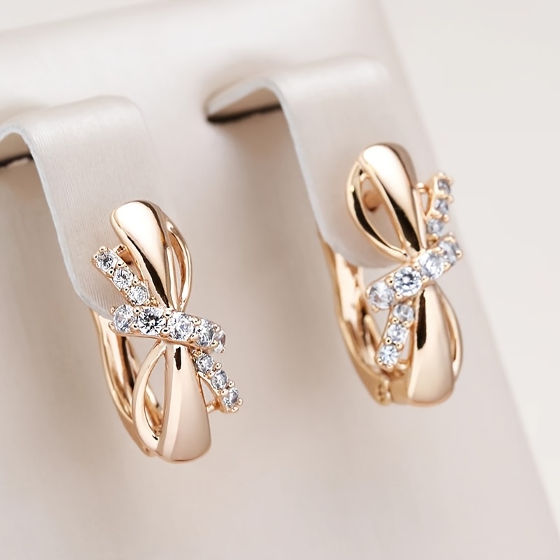 Image of Pair Of Cute Bow Earrings For Everyday S, Fashion Jewelry Gift
