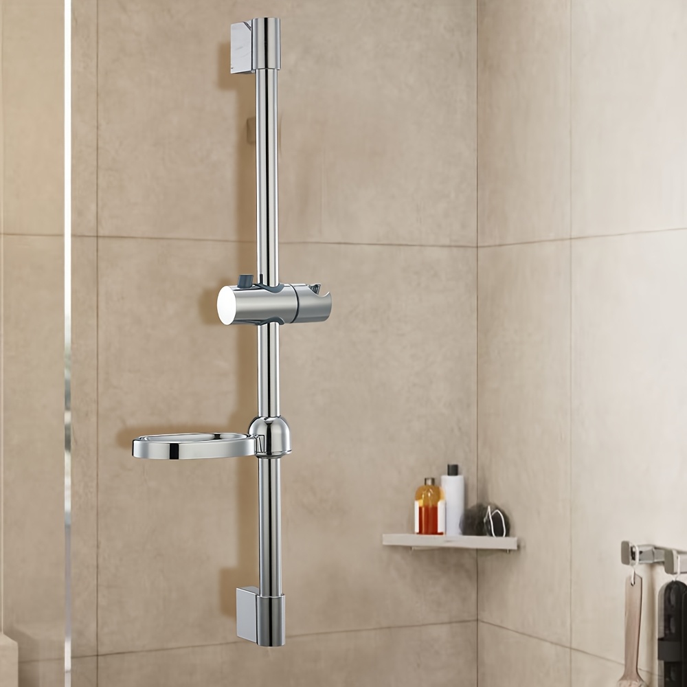 Adjustable Shower Riser Rail with Stainless Steel Slider Rail