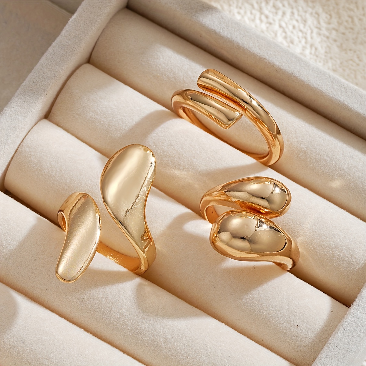 elegant geometric drop ring set for   for everyday wear and   details 2