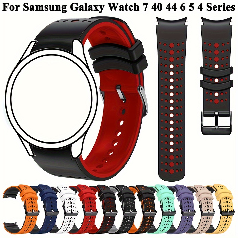 

Silicone Watch Strap 7 6 5 , 40mm 44mm 45mm, Compatible Replacement Band With Arc Interface, Soft Silicone Material, Button Closure, No Battery Included