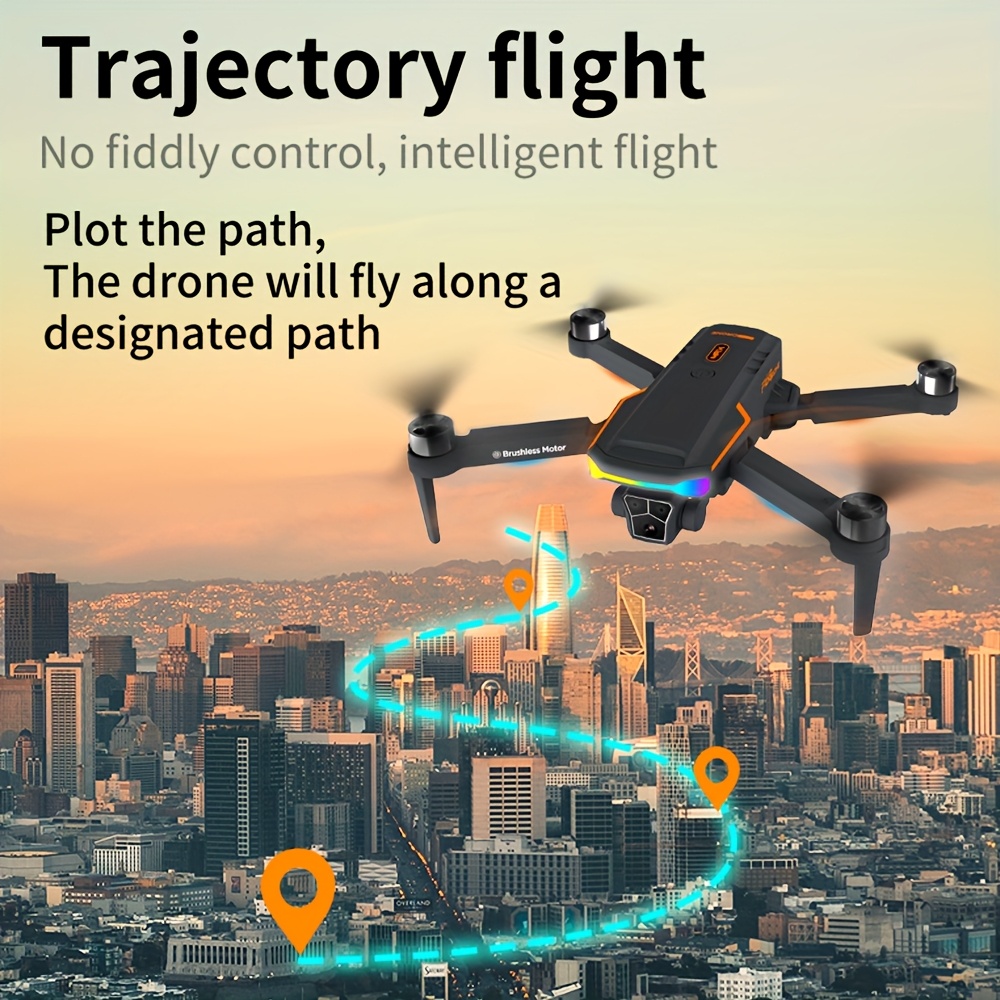 Dron z elektrycznie regulowanym obiektywem - D168 dron optykowy, wyposażony w silnik bezszczeniowy mocny napęd, łukowe unikanie przeszkód pozycyjonujące strumienie ślizgają się inteligentne zawiszenie lot 360° otaczaj ładuj USB odprawiaj świat reklamować krajobraz podróży uwolnij nową perspeutywa nieba bardzo nadaje do idealnych prezentów na Boże Narodziny Halloween urodzin dla Mężczyzn Mini Drone Zestaw Gogli Towarzysz Podr