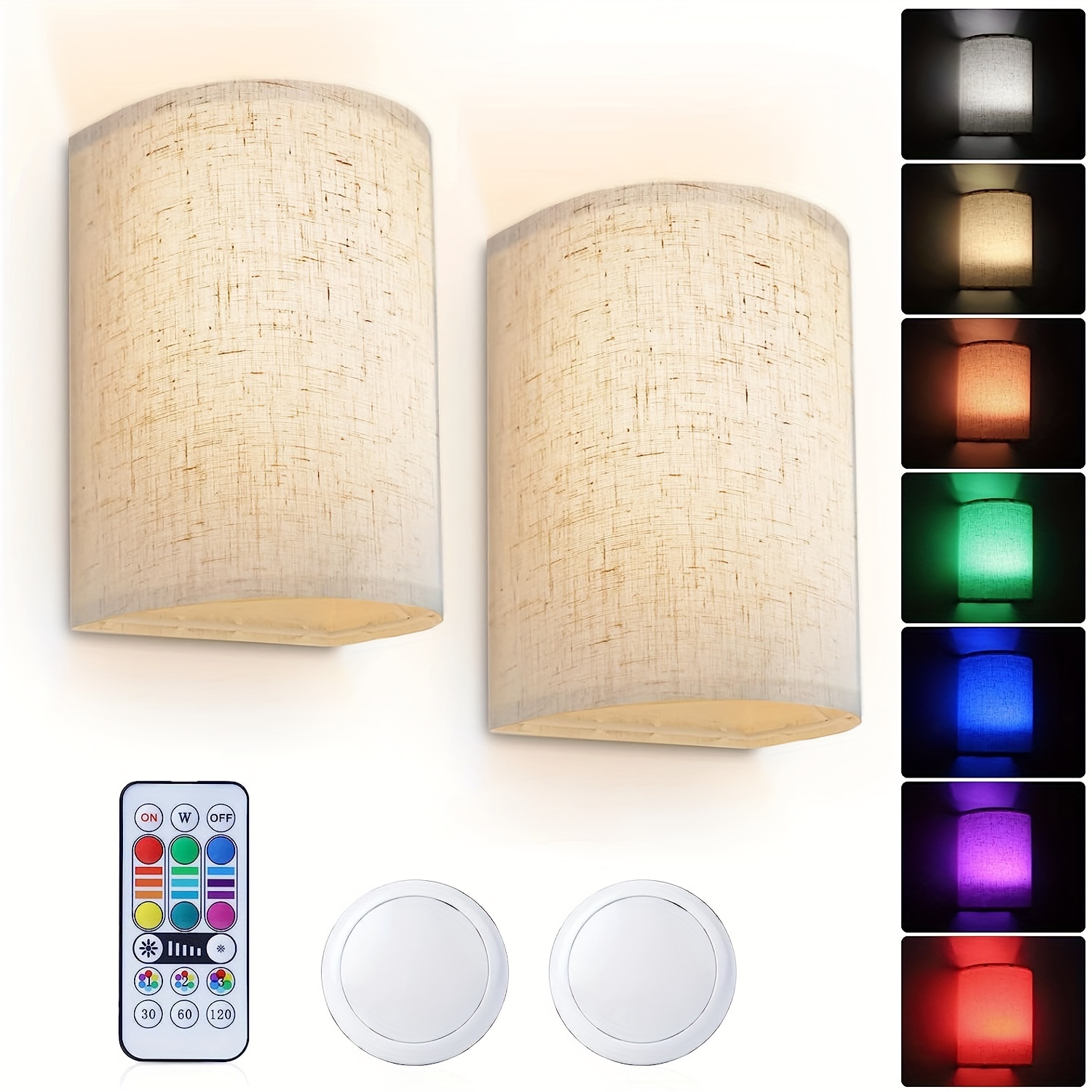 

Set Of 2 Rgb Rechargeable Light Decor Or Hallway