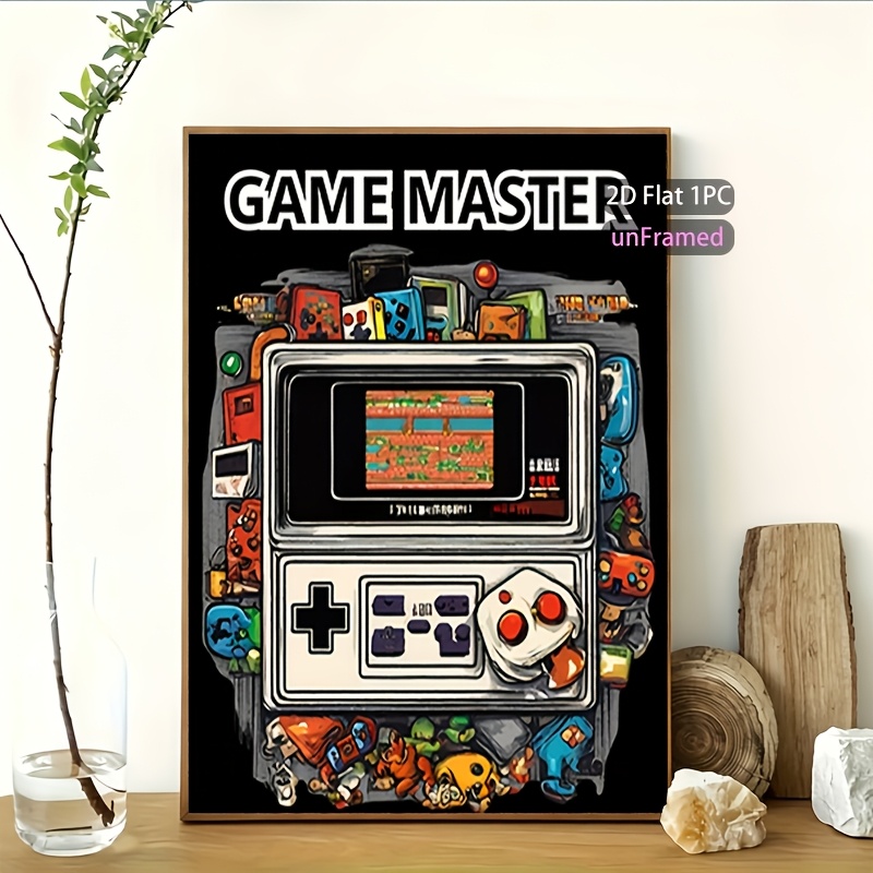 F52E81Db-7Ef0-4B90-B063-584474754C59.Jpg game master retro gaming poster - ästhetische videospiel leinwandkunst