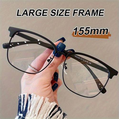 155mm großes brillengestell herren damen verbreitert plus größe brillengestell