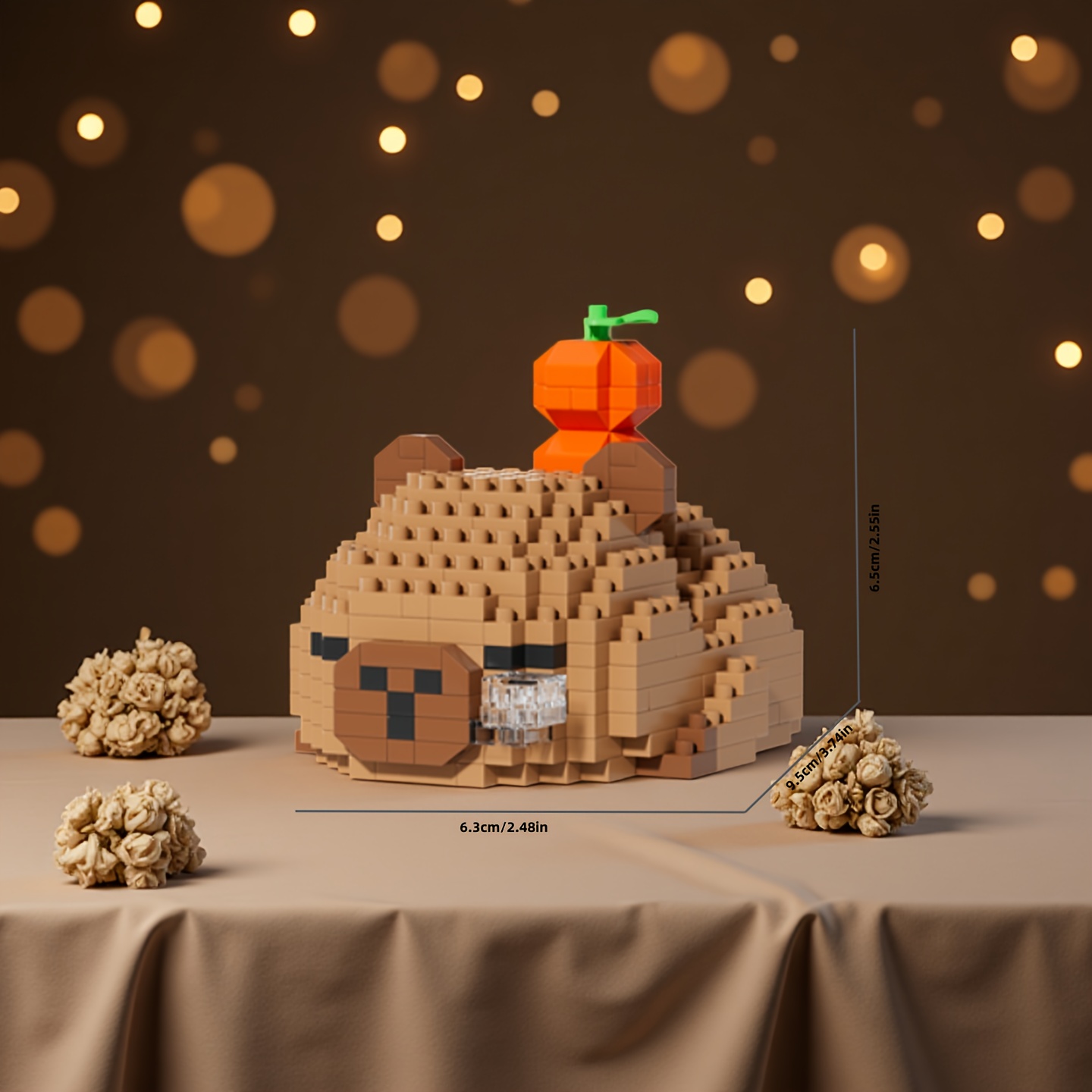 1000pcs Capybara Building Blocks Set Capybara Collection with Micro Drill