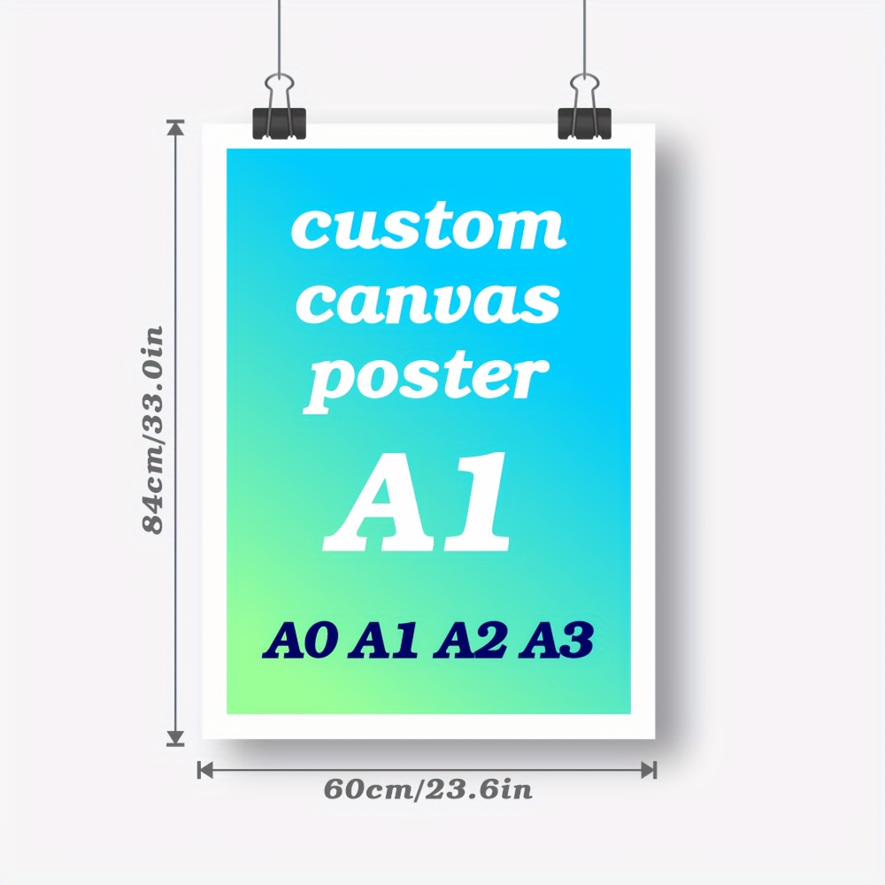 E-shop 2D Flach, 2D Flach, Benutzerdefiniertes Leinwandposter, gefaltet auf A3 für einfache Versandung | Personalisierte Wandkunst, Fotodruck,