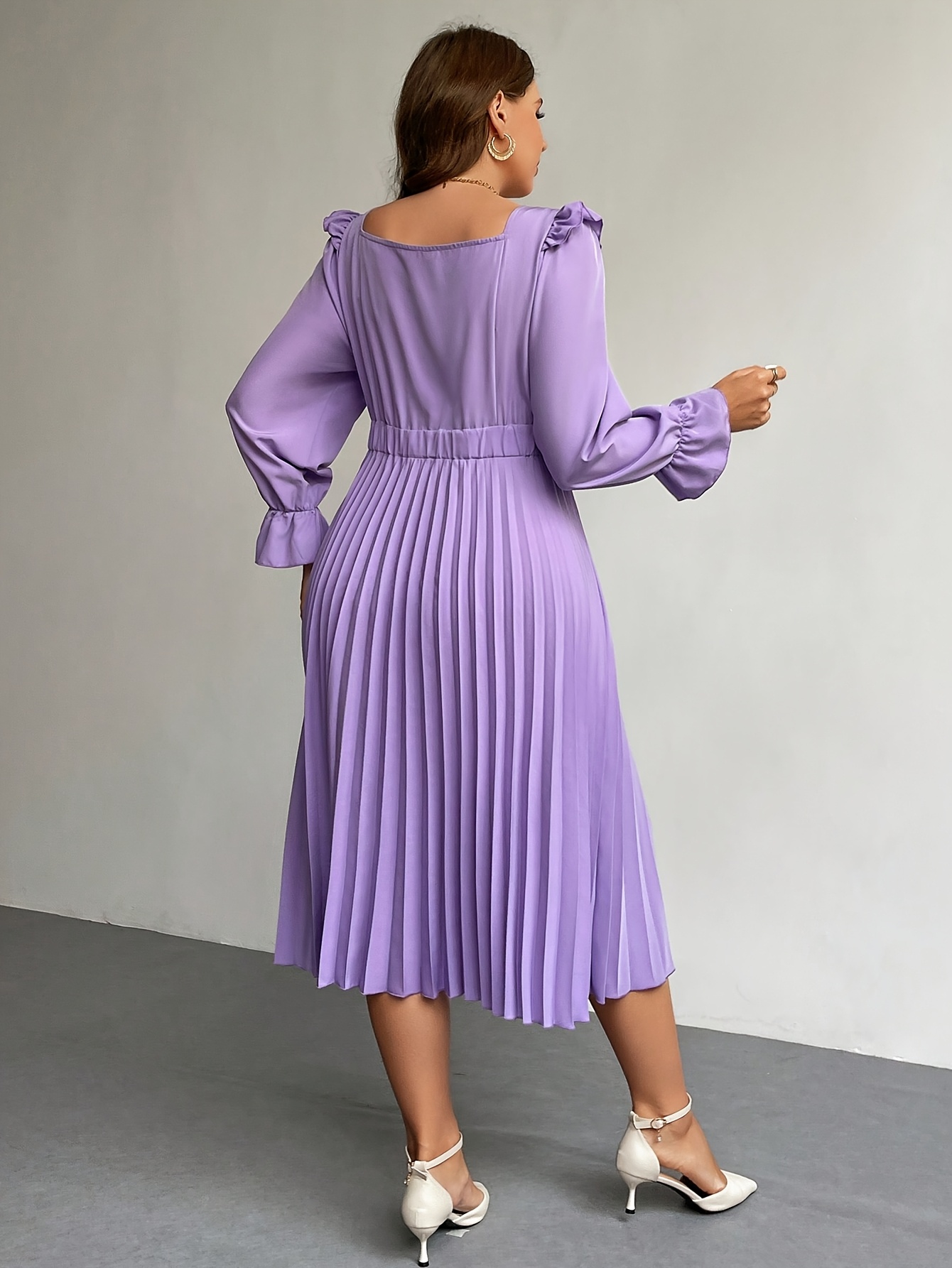 slim fit dress slacks Off the Shoulder Purple Plus Size Long Prom Dress with Slit ARD2014 main image 0