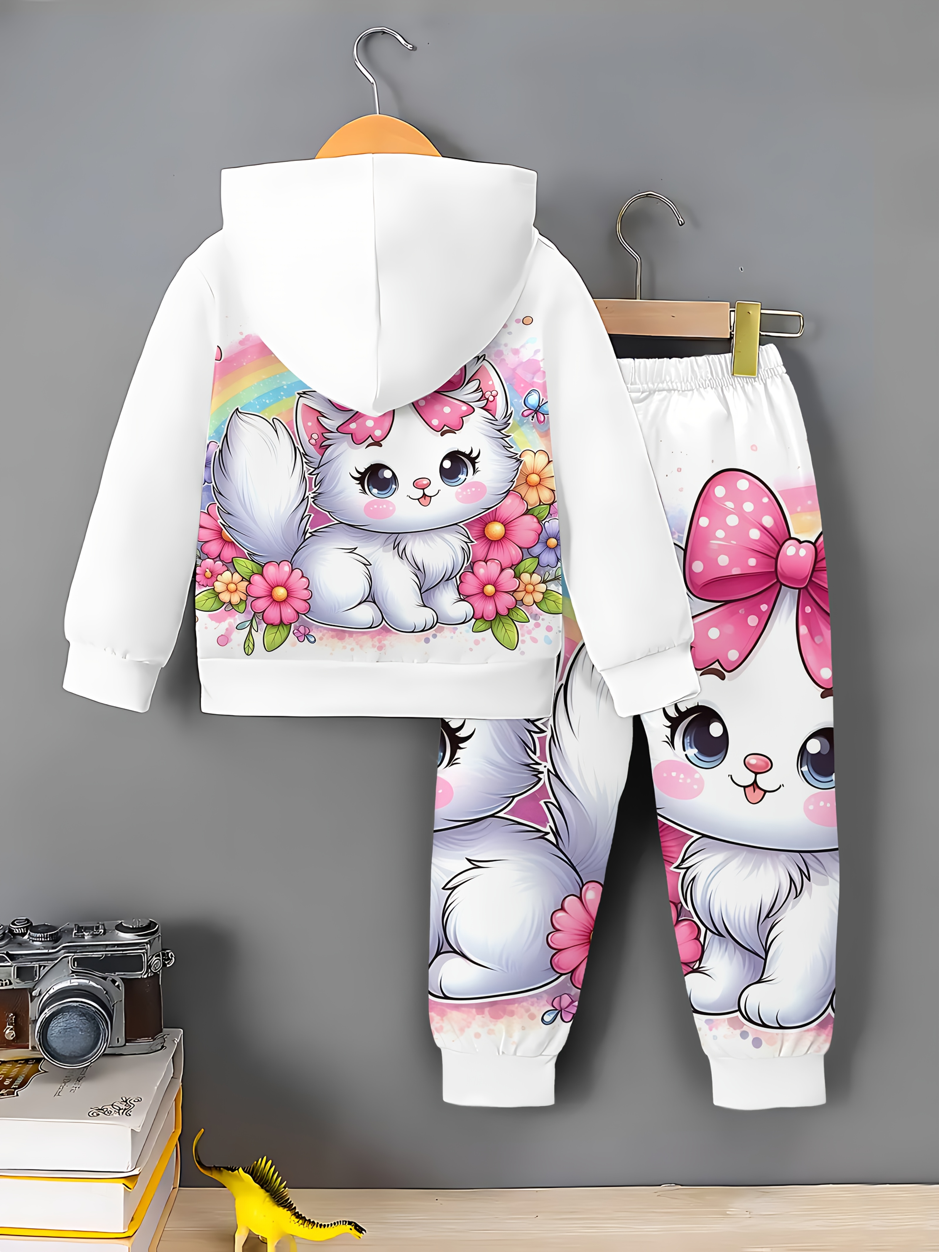 Leuke set voor meisjes met capuchon