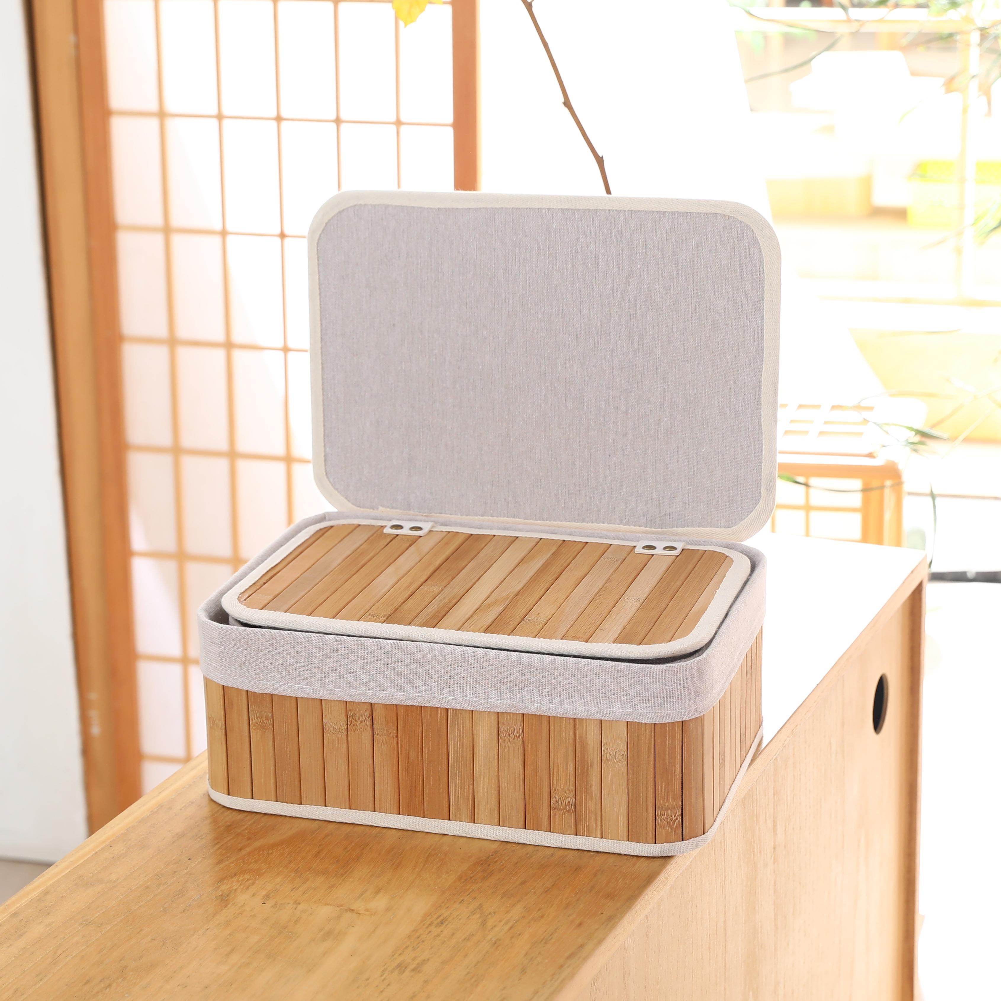 vorratsbehälter bambus KD Essentials – Aufbewahrungsbox aus Bambus, mit Deckel – KabelDirekt