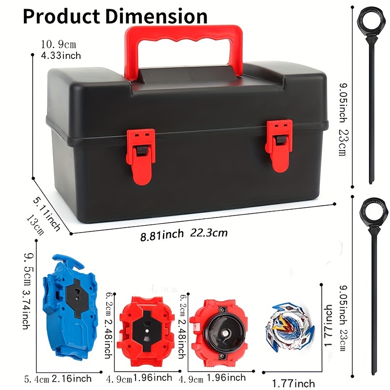  set 12 spinning s 3 launchers with storage box game spin tops suitable for ages 8 12 details 4