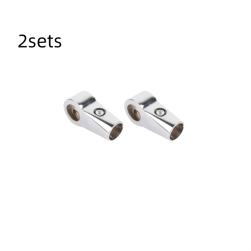 2/4 Sets T-shaped Pipe Clamp Connector, 25mm Inner Diameter, Used For Bidirectional Connection Of Circular Pipes, For Display Racks, Shower Bars, Drying Racks, Brackets, Suitable For Home Decoration