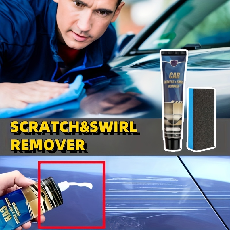 Instant Car Scratch Repair Wax - Shine Enhancer & Paint Protector, Polishes & Removes Marks, Maintenance in a Bottle for RVs & Vehicles Car Scratch Remover Car Scratch Remover for Deep Scratches RV Washes, RV Waxes