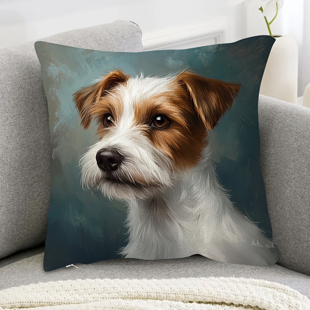 TEMU 1pc Portrait Throw Pillowcase, 18x18 Inches Double-sided Print Spring And Summer Pillowcase With Zipper, Suitable For Day Easter Sofa, Bed And