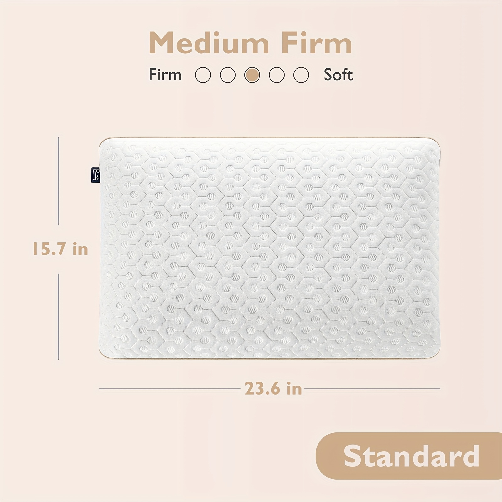 TEMU Pillows, Ergonomic Neck Pillows, Gel Cooling Bed Pillows For Side Back Stomach Sleeper, Sleep Pillow With Removable Machine Washable Pillowcase,