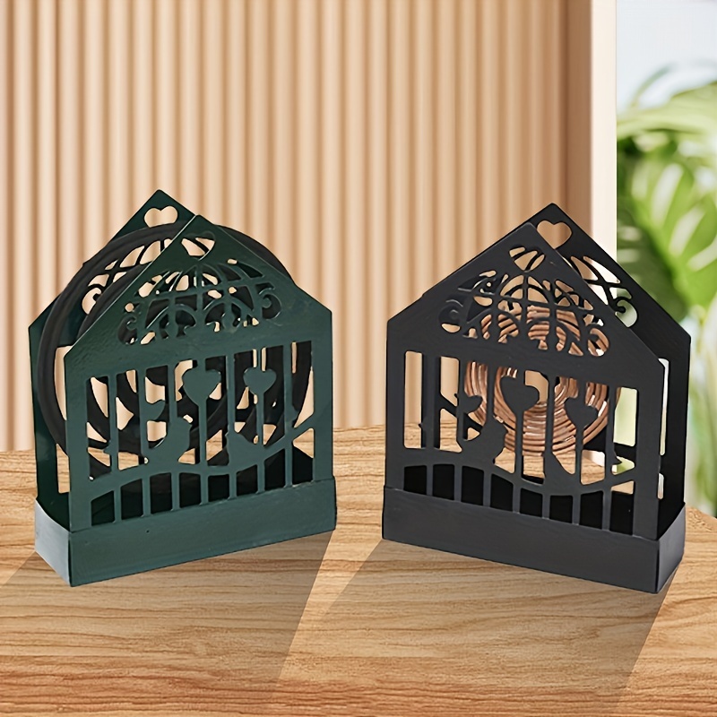 

Cast Iron Mosquito Coil Holder - Birdcage Design, Wall-mount Or Freestanding, Home Decor, , Hanging