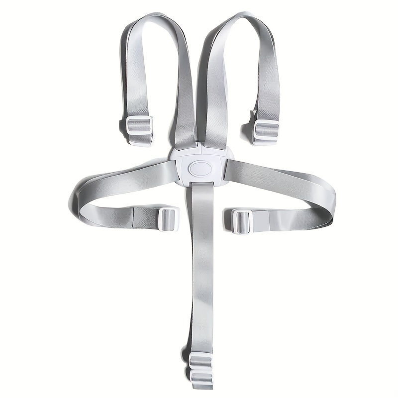 Image of 1pc Multi-scene Safety Harness Set - 5-point Adjustable Belt For Infant High Chair And Stroller Security