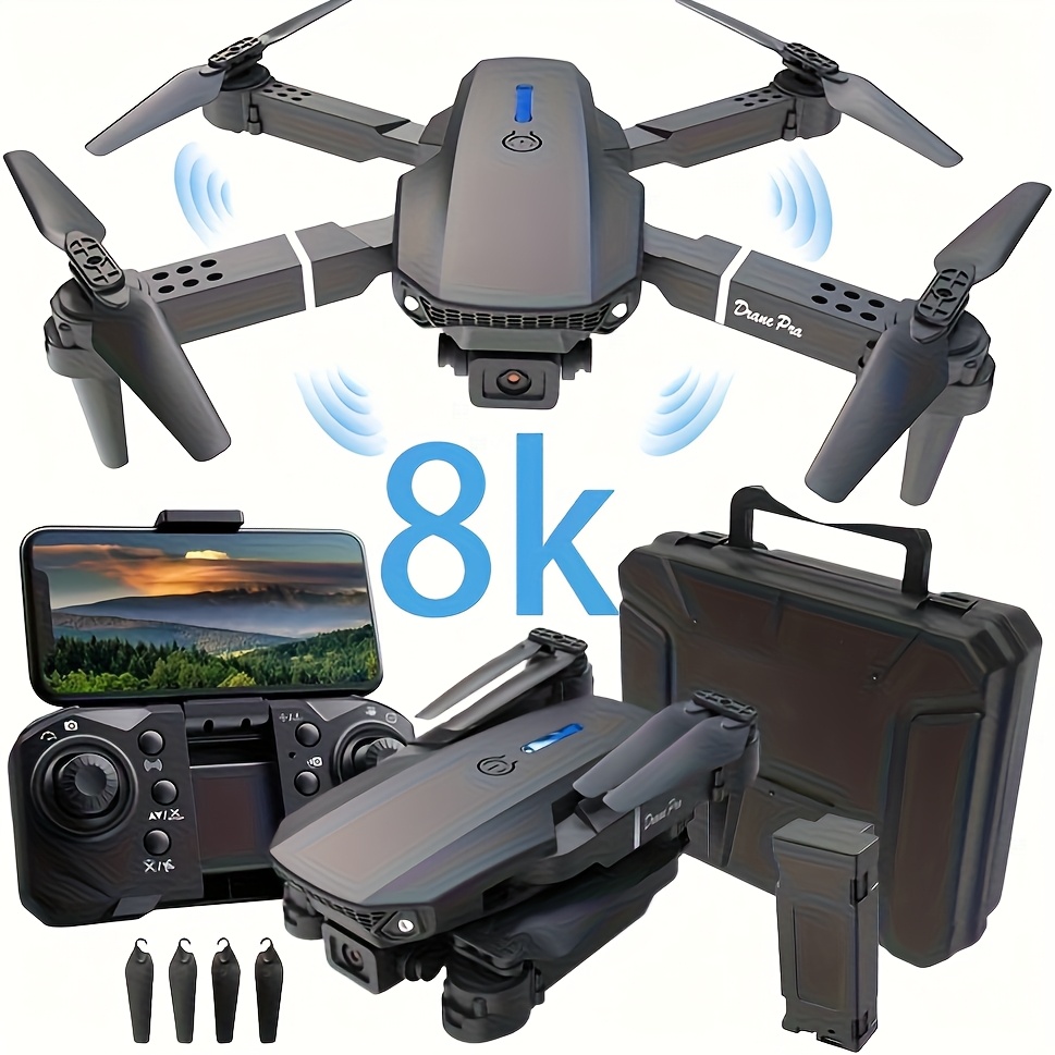 Foldable HD Quadcopter Drone with Dual Cameras, APP Control, Real-Time Video, Multiple Battery Options, Indoor and Outdoor Use