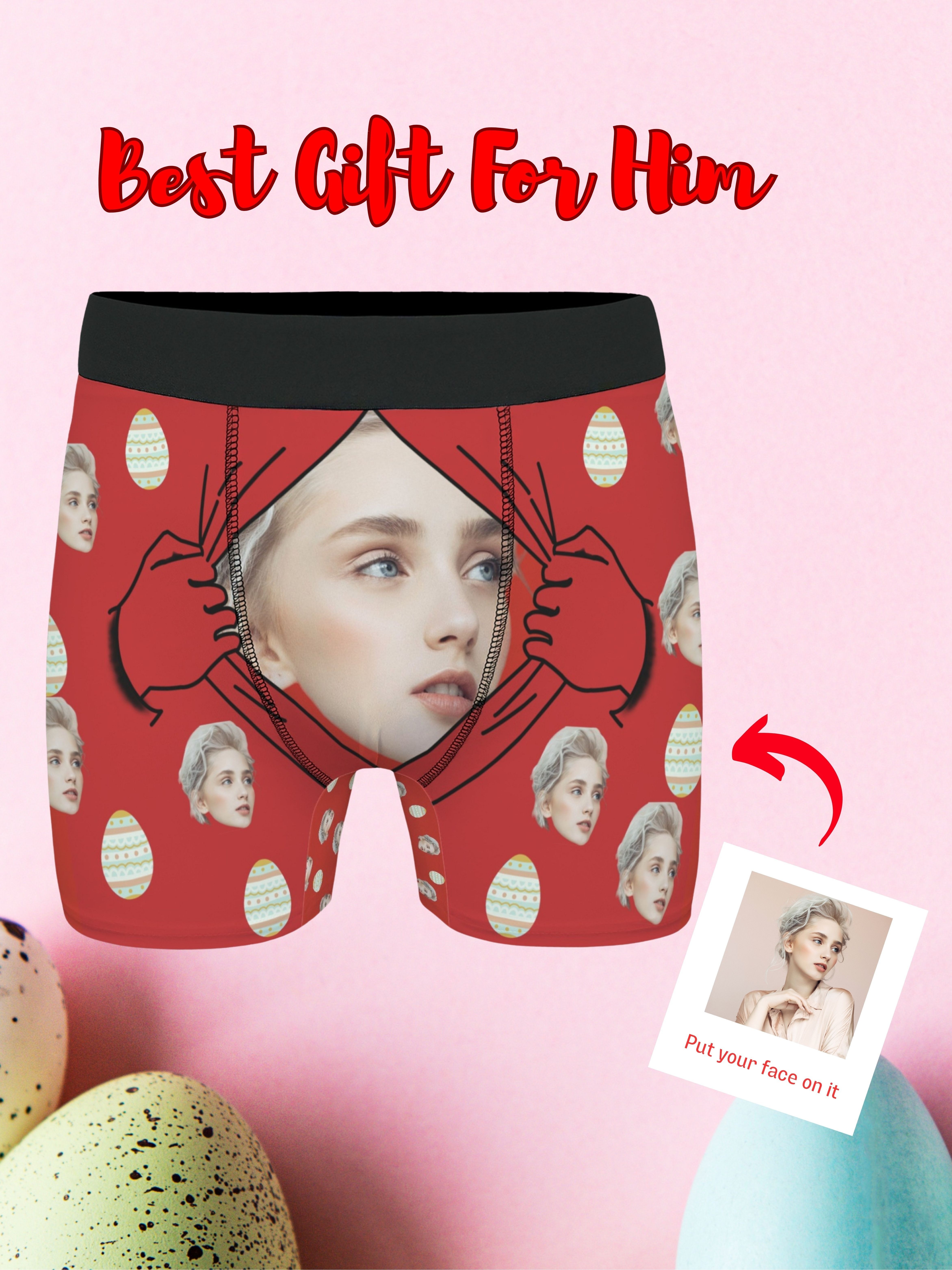 Personalized Boxer Briefs Men Custom Face Lip Pattern Boxer - Temu