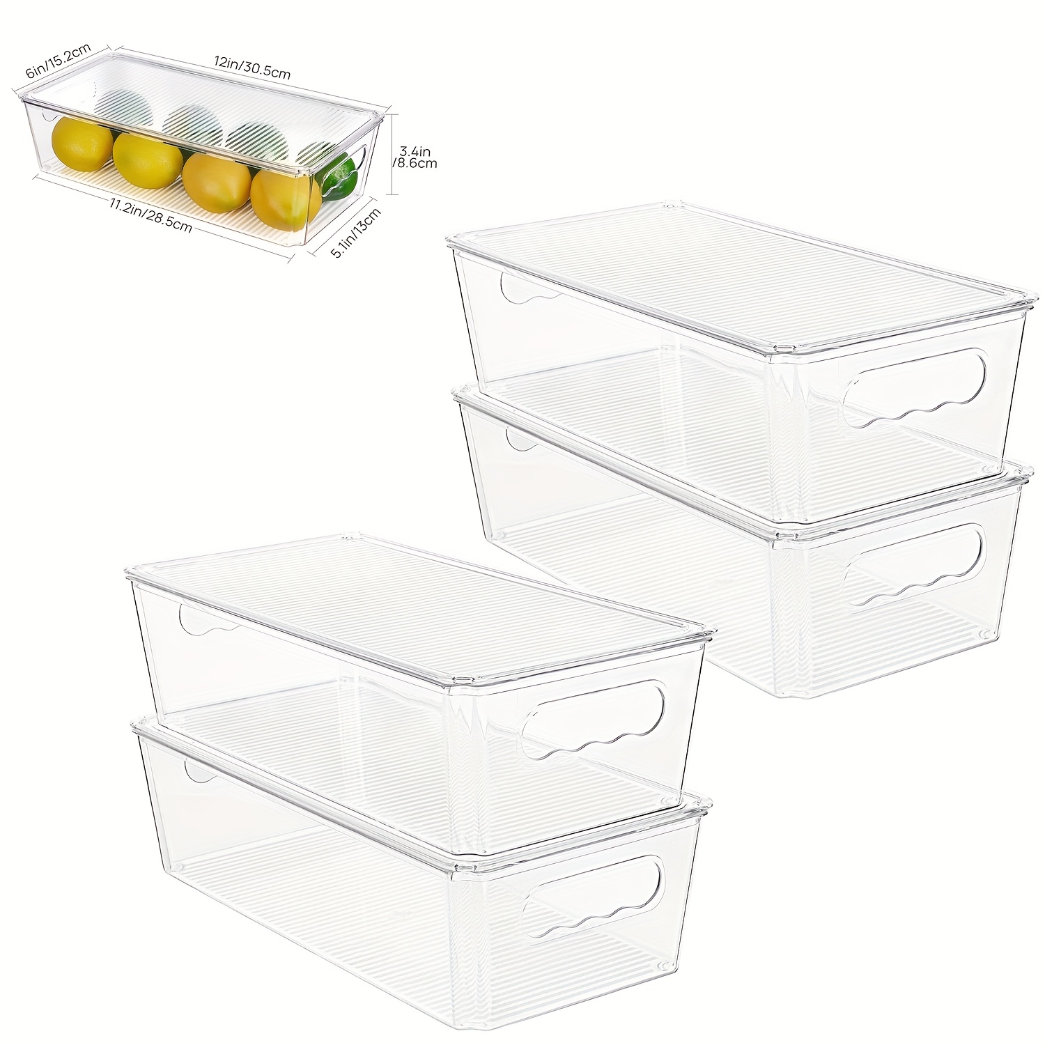 TEMU Vtopmart 16 Pack Glass Sets, (8 Jars And 8 Lids) Food Storage Containers, Meal Prep, Airtight Bento Boxes With Leak Proof Locking Lids, For Microwave, Oven, Freezer And Dishwasher, Bpa Free