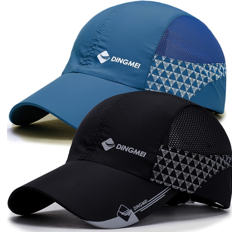TEMU Juego de 2 piezas, Gorra deportiva tipo para hombre, de secado rápido y transpirable, a , para y verano, una opción para mujer para correr al ,