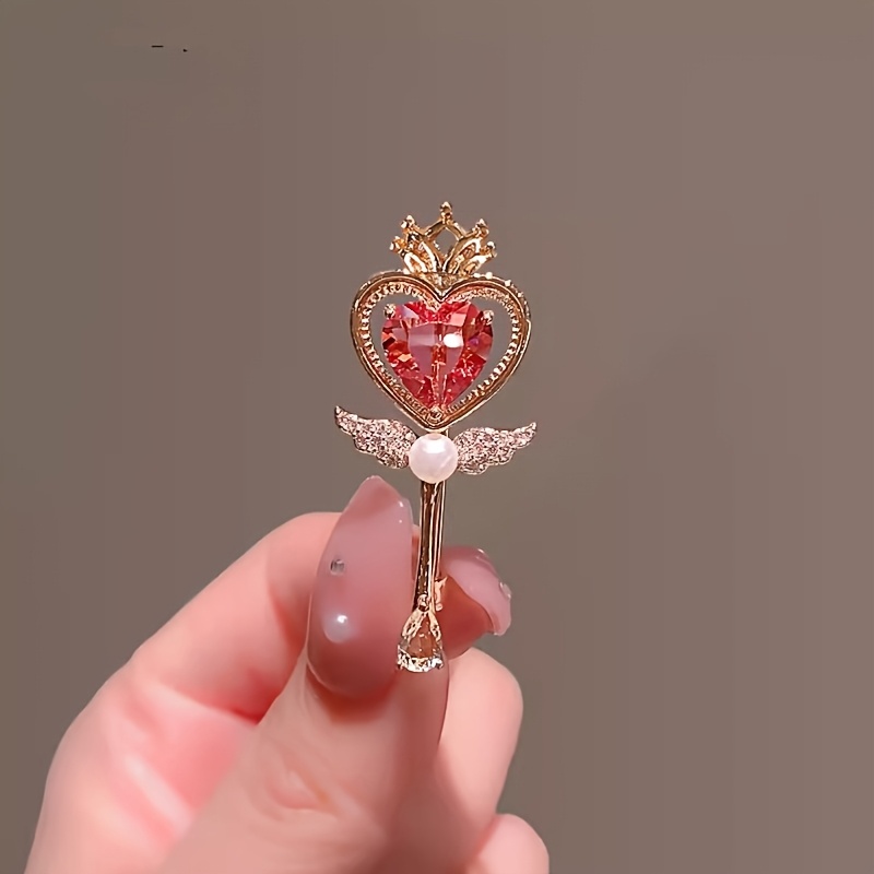 Baroque Love Scepter Brooch Fashion Pin Scarf Scarf Fastening Corsage
