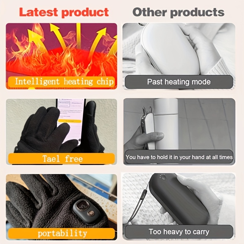 thickened work gloves electrically heated gloves built in battery heating to   adjustable temperature washable hand protection safety work gloves for industrial construction carpentry winter promotions winter clearance Product details 9