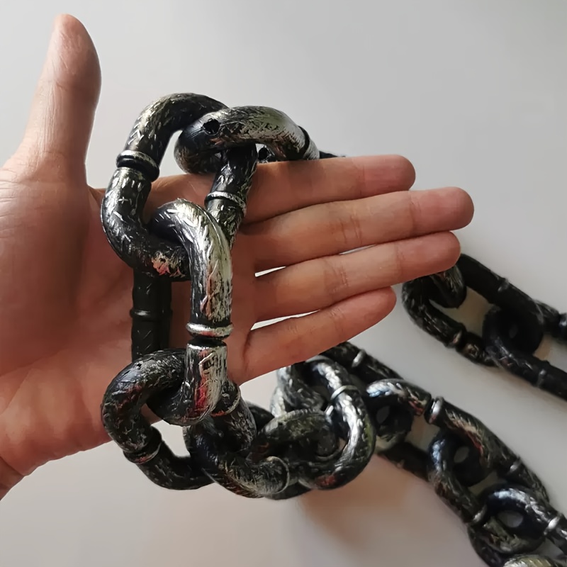 TEMU 1pc Leash, 59.45 Inches Long - Chain, Lightweight Plastic , Suitable For Costume Parties, Photo Props, And Outdoor , Durable And Portable, Dog