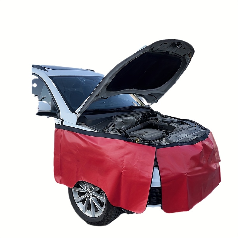 TEMU A 3pcs Set Of Car Maintenance And Repair Fenders, Washed Pu Leather Repair Fenders, And Body Protective Pads