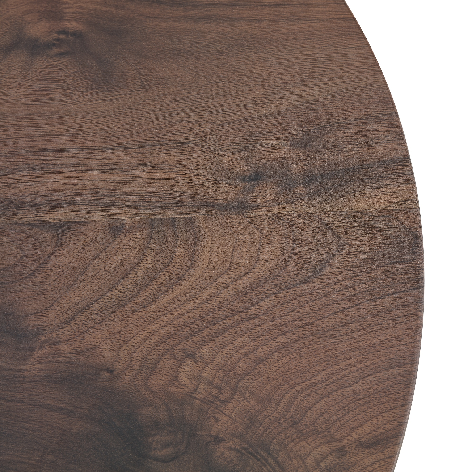 Round Coffee Table 23.6 Inch Modern Minimalist Small Space-Saving Low Table with Smooth Tabletop & Engineered Wood/MDF Top, Suitable for Living Room, Bedroom, Apartment, Office - Assembly Compact Circular Furniture for Small Spaces