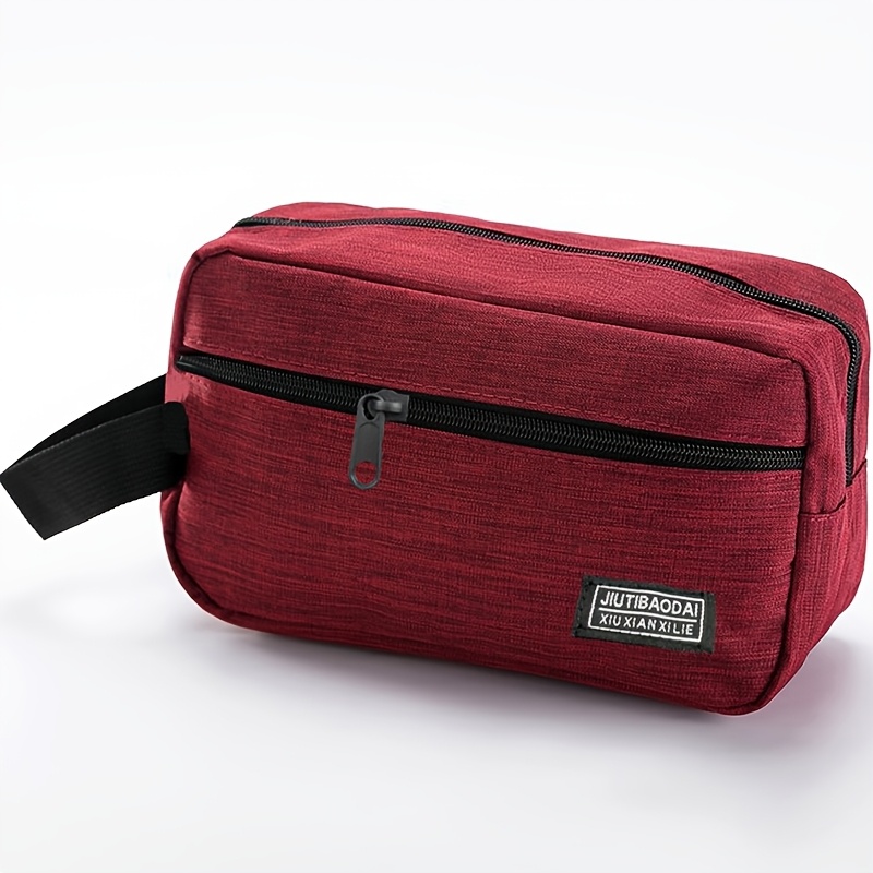 TEMU Toilet Bag - Neutral Square-shaped Bag For Men And Women. Hand-held Bag For Men And Women. Fashionable Small Portable Travel Item. Mini Purse.