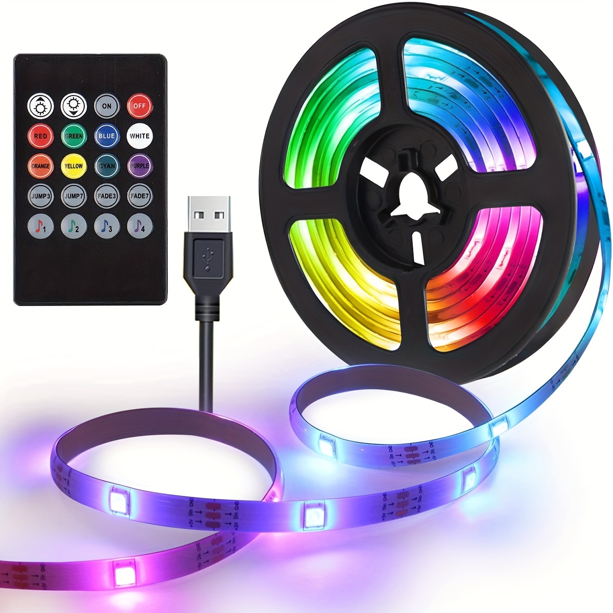 

Rgb Led Light Strip, 5v Music Infrared , Usb 5v Rgb Led Strip Light For Rgb Led Strip Light, Led Lights For Tv Bedroom Party Home Decor