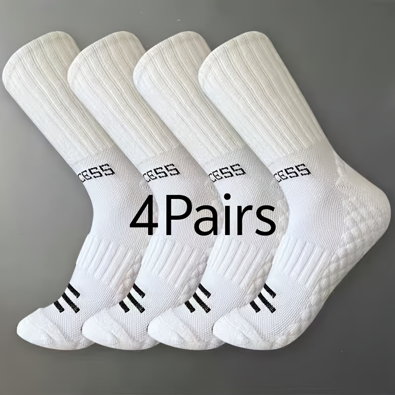 E-shop 4 Paar Schwarz-Weiße Sportsocken Herren Damen Blasensohle Atmungsaktive Socken Studenten Laufen Basketball Fußball Socken Fitness