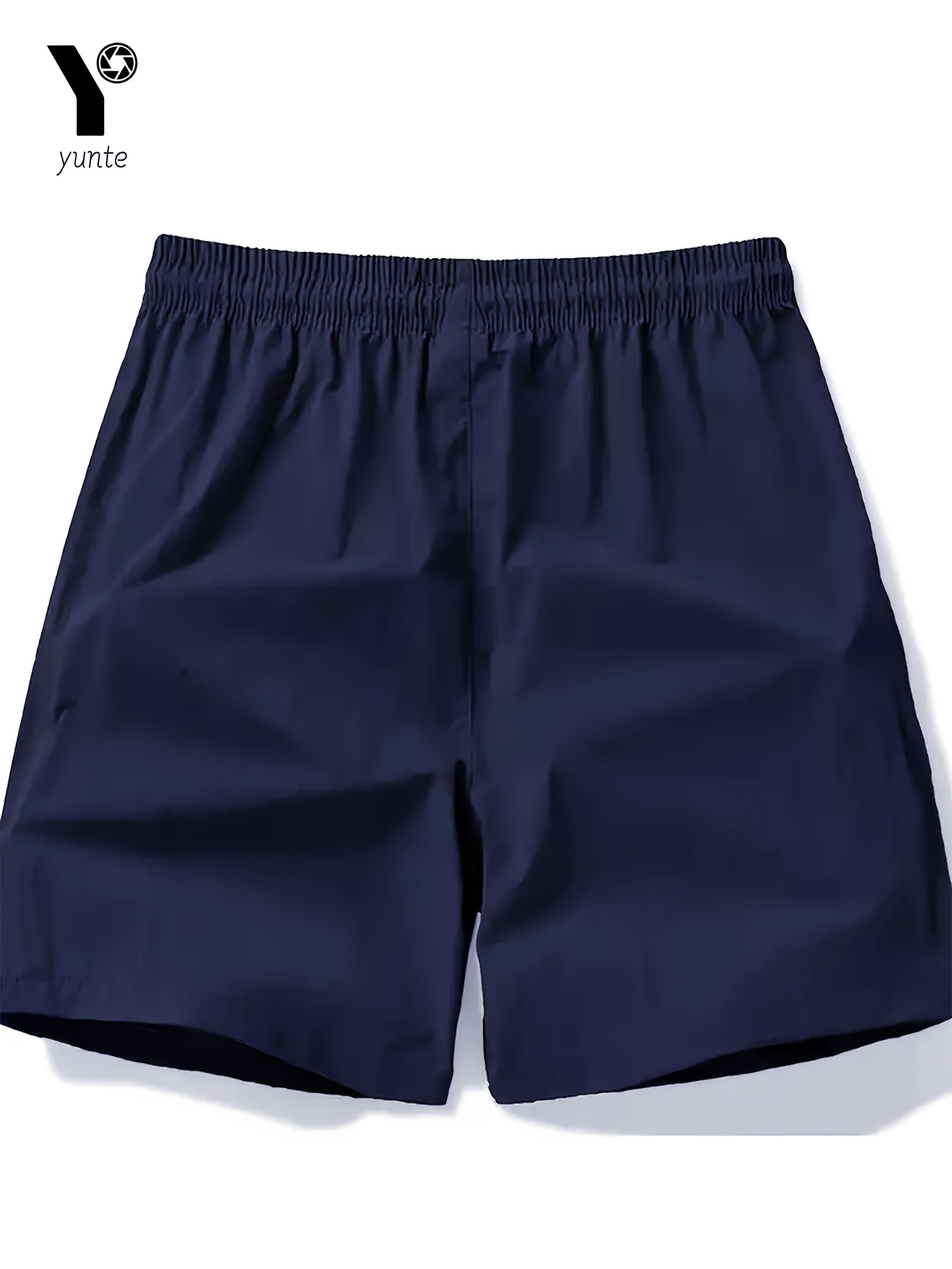 mens black blue athletic shorts loose fit quick dry elastic waistband with drawstring pockets ideal for training sports shorts elastic waistband shorts fabric details 4