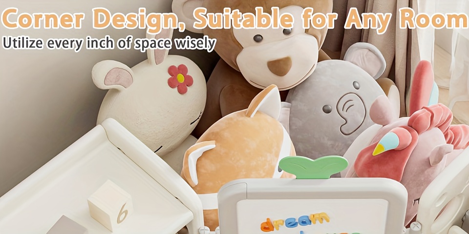 A Versatile Storage Solution for Featuring 10 Detachable Bins And a 3-Tier Bookshelf, Serving As a Multifunctional Organizer with a Drawing Board, Perfect for a Bedroom, Playroom, Or Living Area