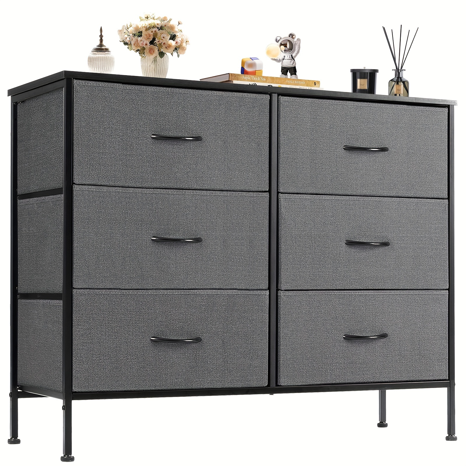 white christmas dresses Mornay Transitional Solid Wood 6-Drawer Dresser for Bedroom Storage main image 1