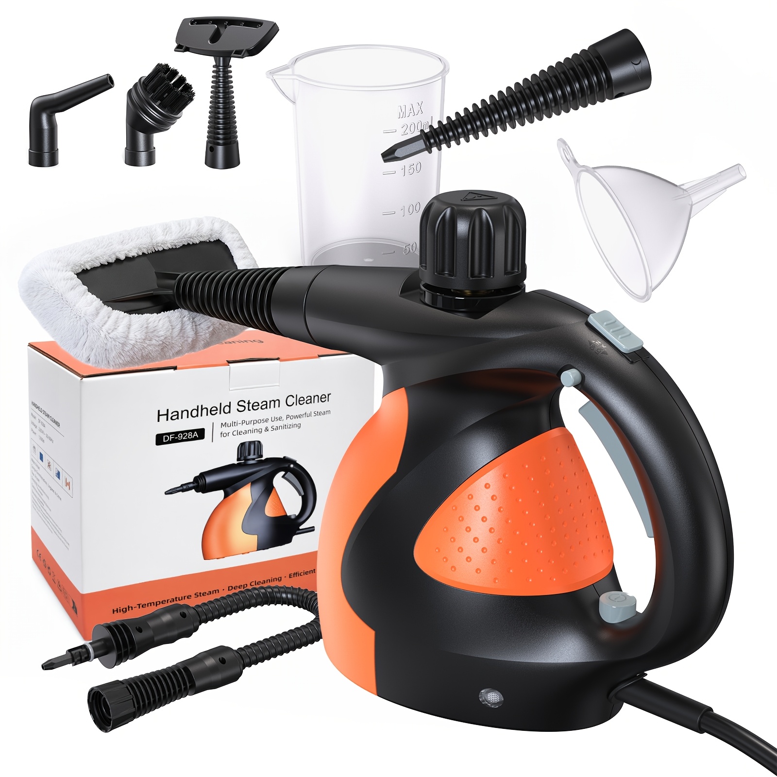 Image of Lubluelu High-pressure Steam Cleaner, Handheld Steam Cleaner, Adjustable Steam Output 1-3., No Chemical Cleaners Required, With Safety Lock, Suitable For Cleaning Tiles, Floors, Sofas, Cars And Homes.