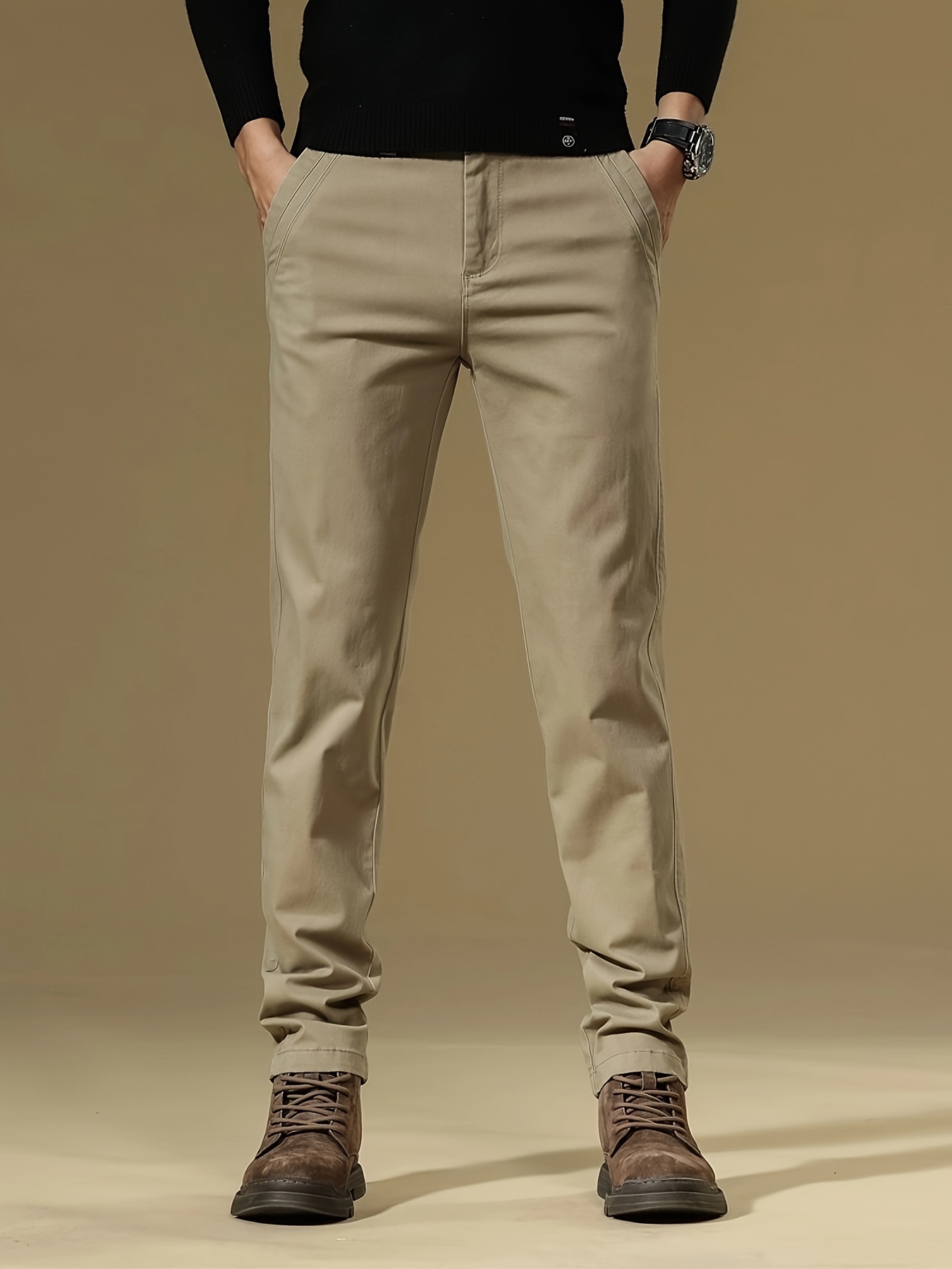 mens classic fashionable twill fabric dress pants Temu South Africa