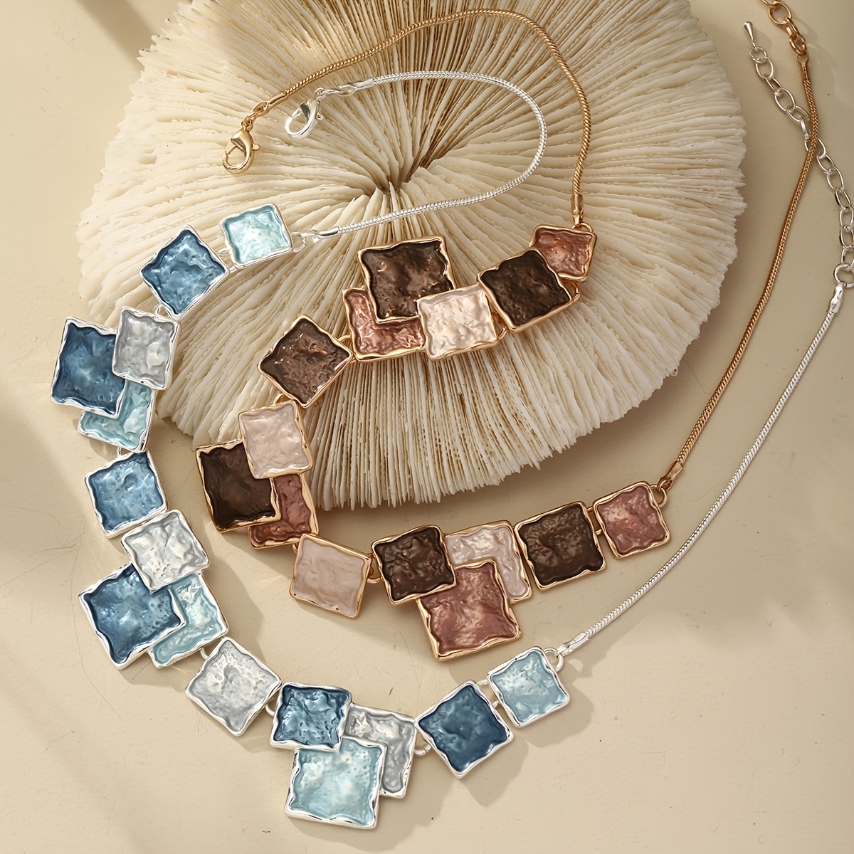 Creative Colorful Enamel Jewelry Set