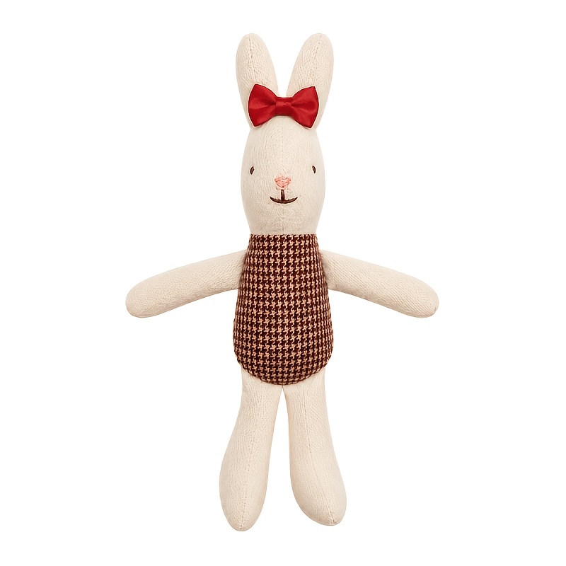 Handmade Fabric Rabbit Doll, Cute Nordic Style Puppet