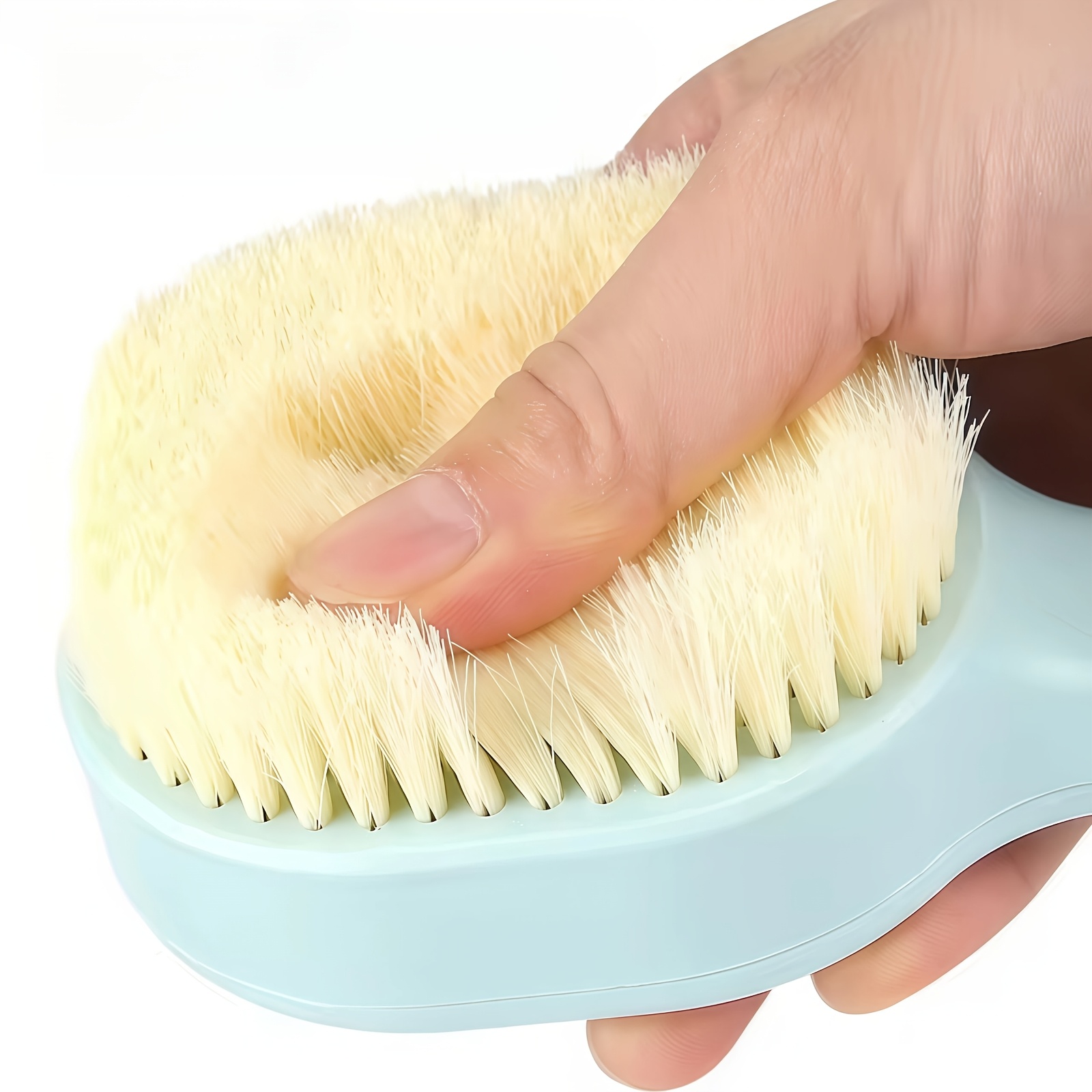Bath Brush and Finger Loop Bath Exfoliator Set, 2pcs