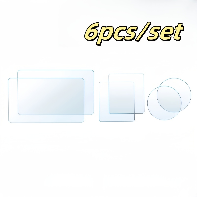 6pcs/3pcs [back+lens+front] For Pro/ Action 4/ /action 2 Tempered Glass Screen Protector, Hd, Scratch Resistant, Bubble-free