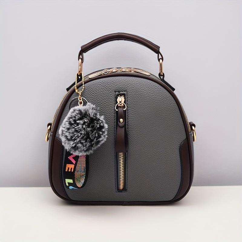 TEMU [customer Favorite] Large Fashion Handbag For Women - & , Adjustable Strap, Zip Closure, Durable Pu Material