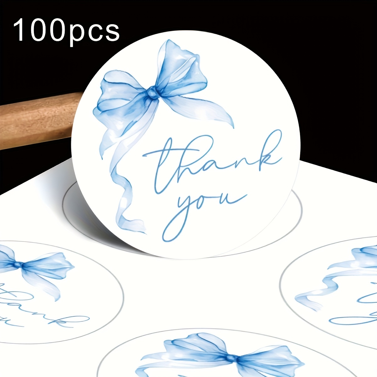 TEMU 40/80/100pcs Personalized High Quality Stickers Compatible For Wedding,, Party Decorations - Custom Text & Labels, Elegant Smudge-resistant