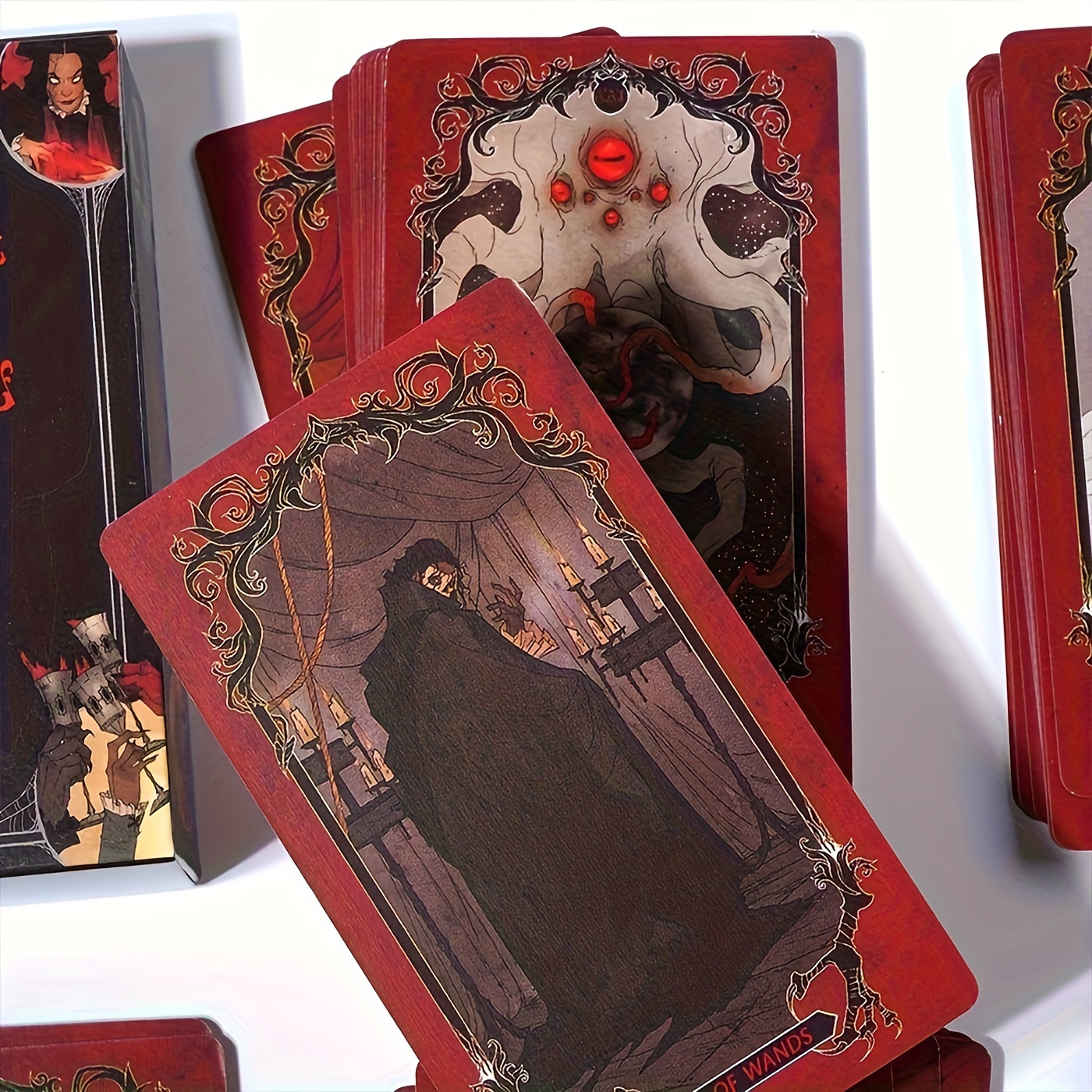 Gothic Horror Tarot Cards Deck 78 card Stock Guidebook Dark - Temu