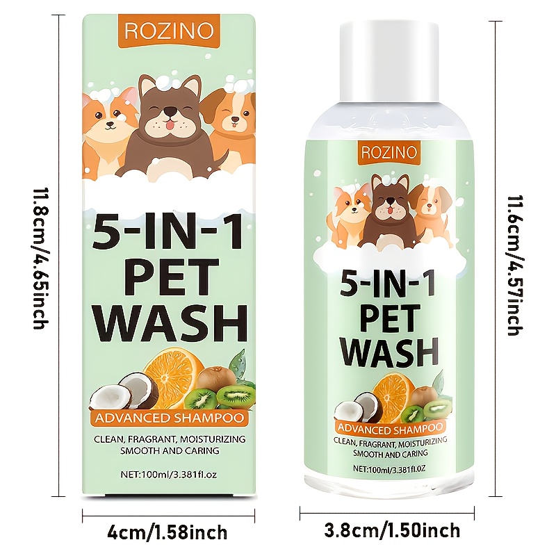 TEMU Pet Shampoo - Shampoo, Condition, Deodorizes, , And Adds Fragrance. And Non-irritating, Deep Cleanses. Hypoallergenic Pet Shampoo Formulated For