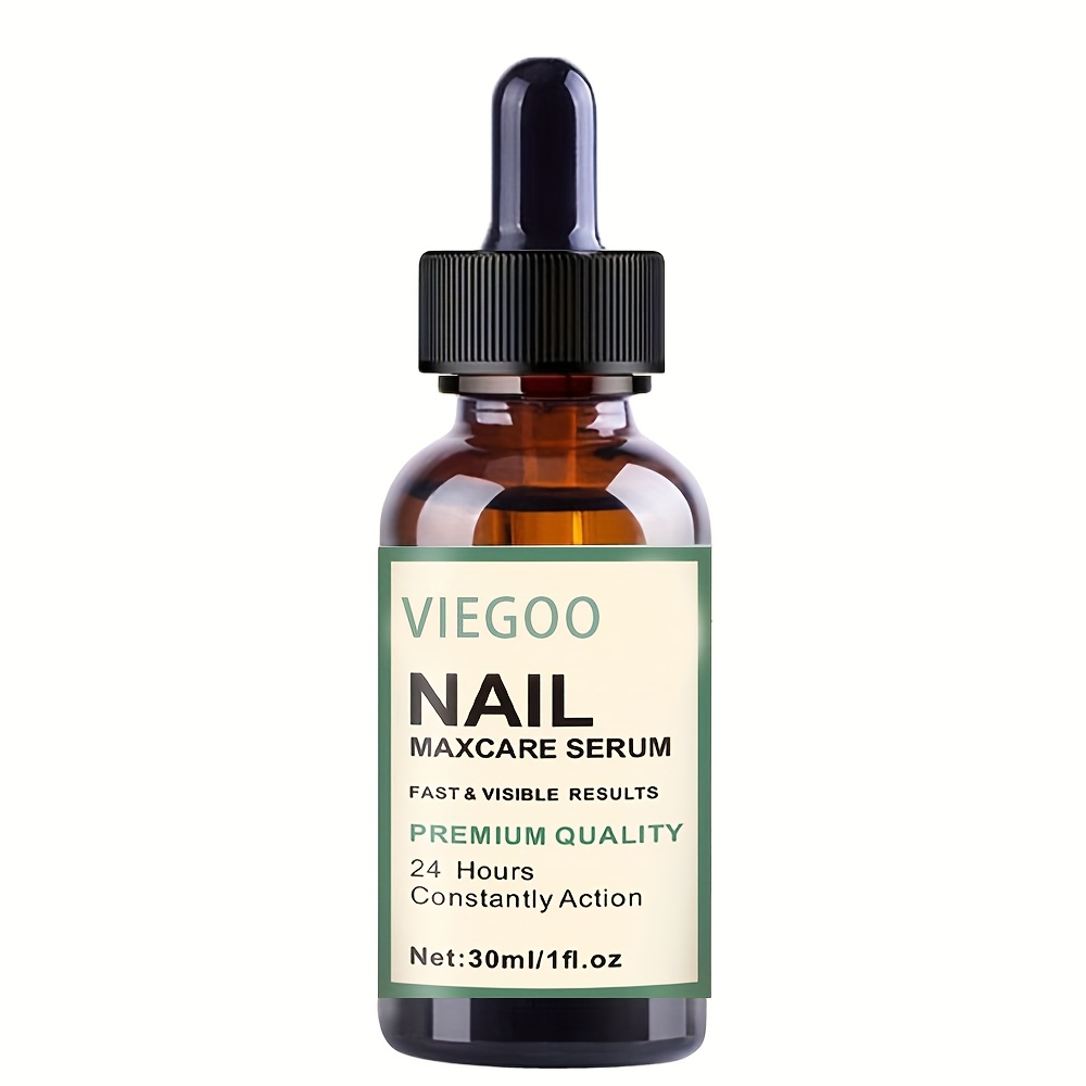 Viegoo 30ml Toenail Care Serum - Fast-acting Nail & Cuticle, Results In Days, Safe For Fingernails & Toenails, For All Light Beige Types, Hydration For Dry, Cracked, Thick,, Nails - Daily Use