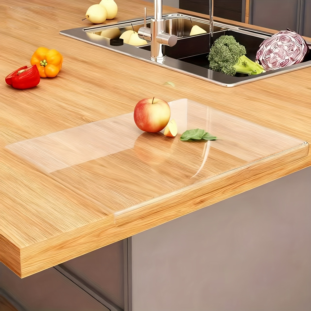 Large Cutting Board – High-toughness Chopping Board, Lightweight And Practical, With A Counter Lip – Non-slip Mat, Easy To Clean – A Kitchen Essential